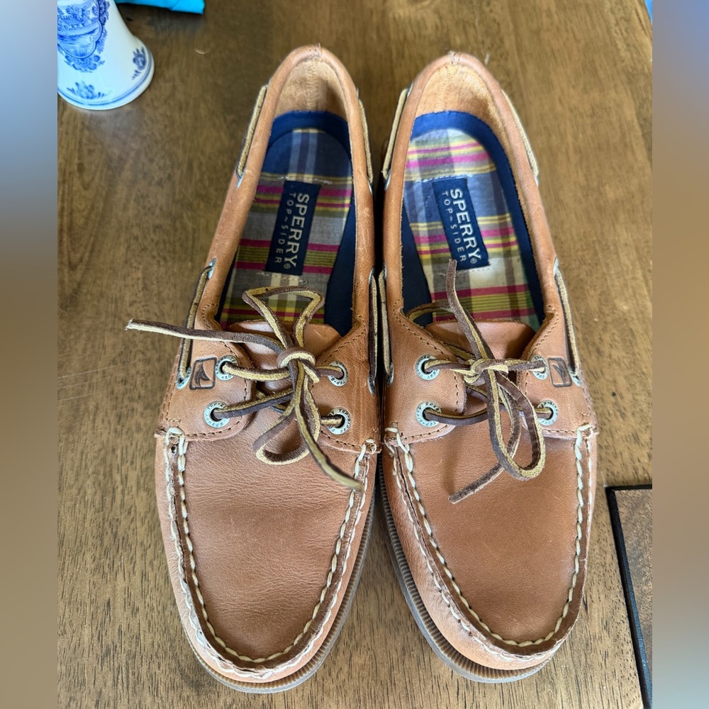 Sperry Top Sider Leather Boat Shoes - Picture 2 of 4